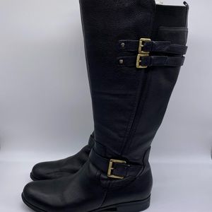 Naturalizer Jessie knee riding black leather women’s boots size 10